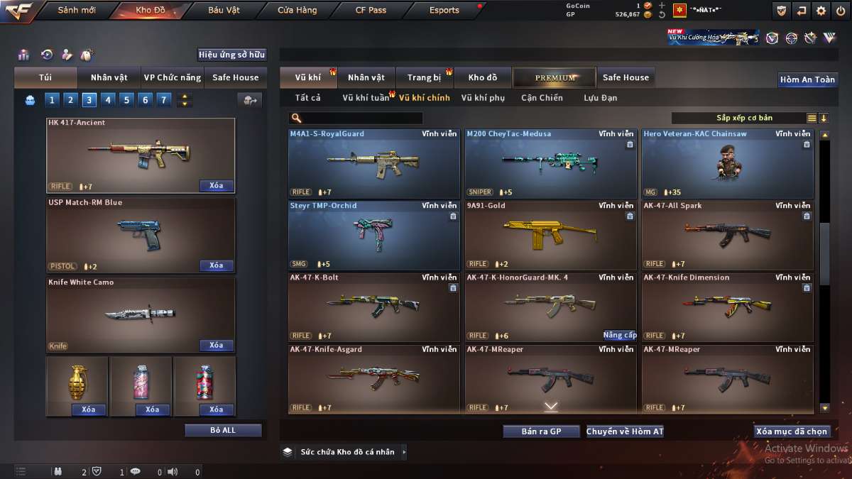 shop acc cf uy tin gia re